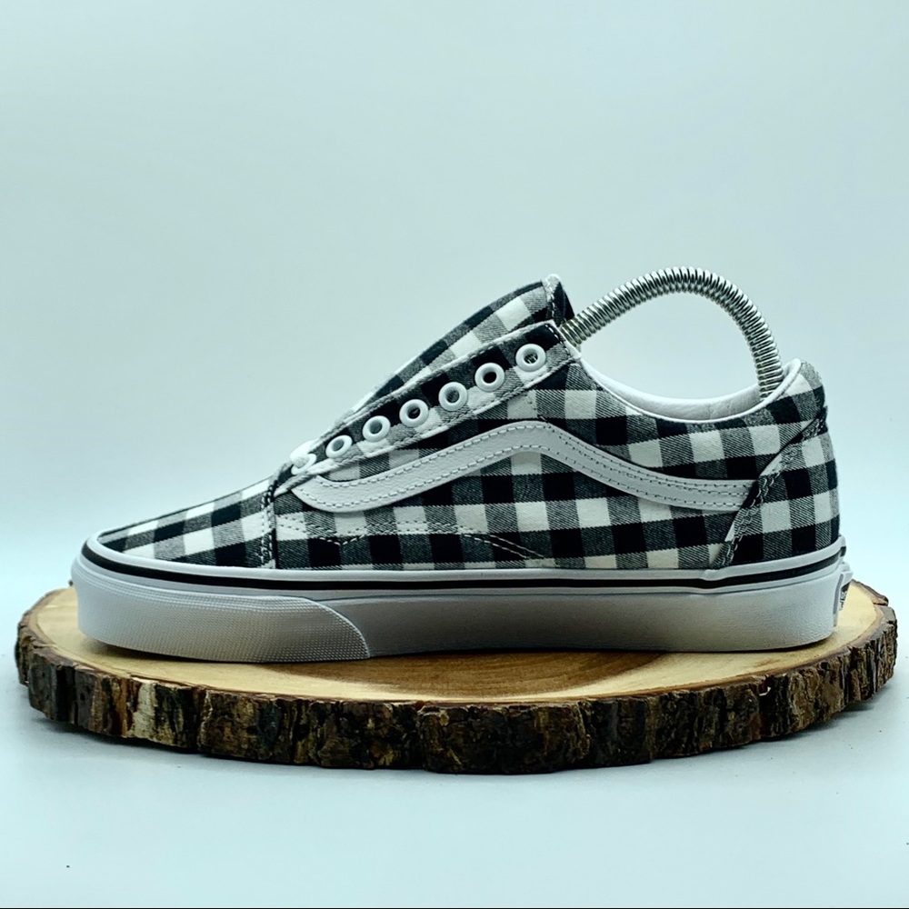 VANS Women’s Gingham Old Skool Black/White Various - Picture 8 of 10
